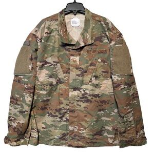 US Army Combat Uniform Coat XL OCP Jacket Military Issue USAF Master Sergeant E7